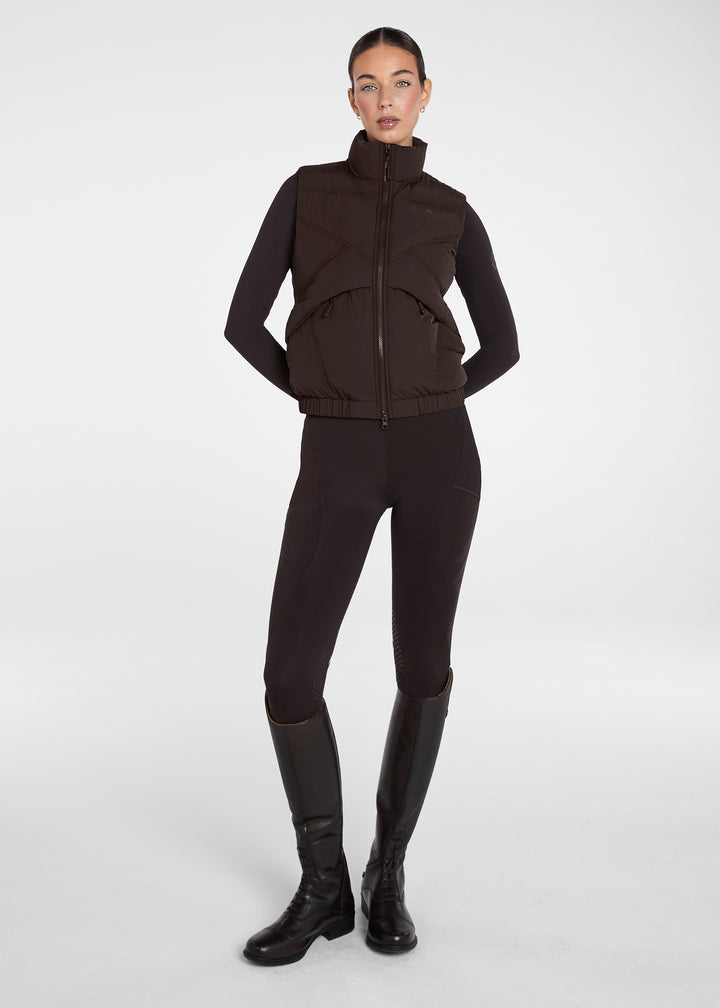 Aztec Diamond Core Mid-layer Gilet Espresso