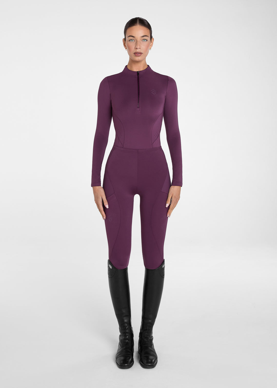 Aztec Diamond Core Base Layer Long Sleeves Plum