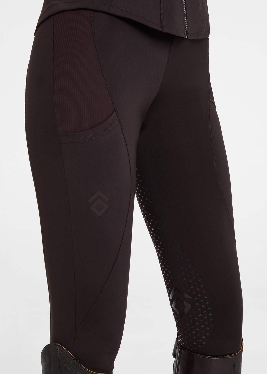 Aztec Diamond Core Leggings Full Grip Espresso