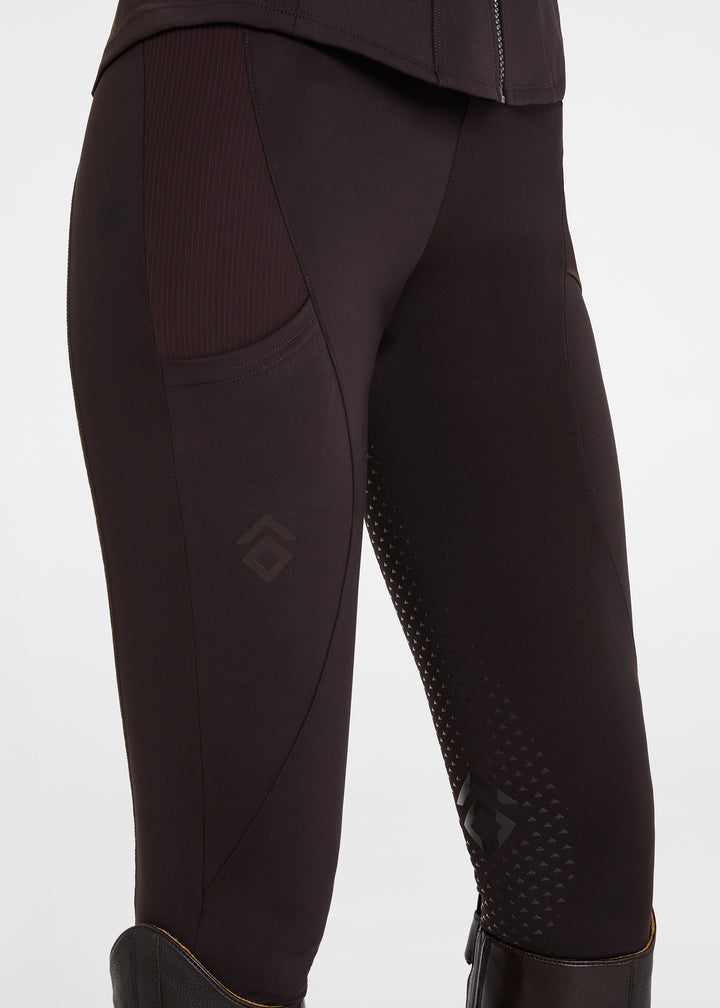 Aztec Diamond Core Leggings Full Grip Espresso