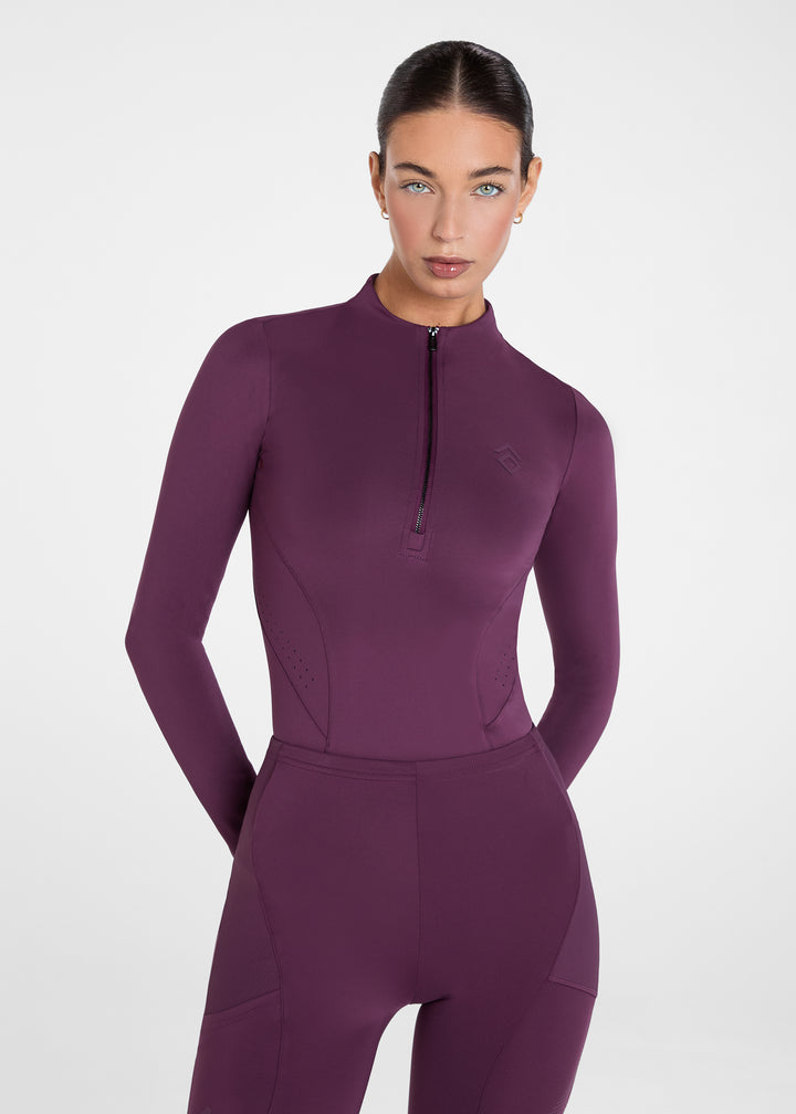 Aztec Diamond Core Base Layer Long Sleeves Plum