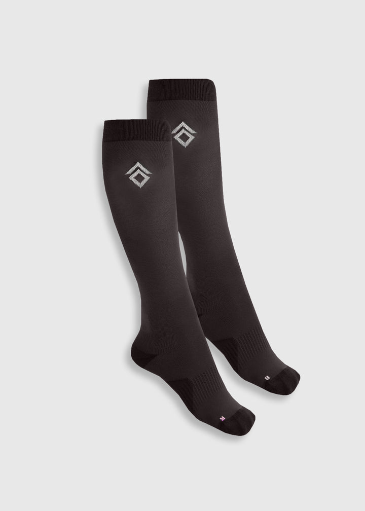 Aztec Diamond Pressure Padded Socks 2 Pack Espresso