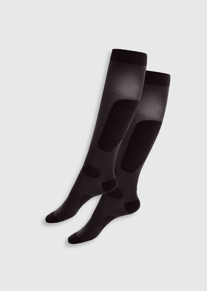 Aztec Diamond Pressure Padded Socks 2 Pack Espresso