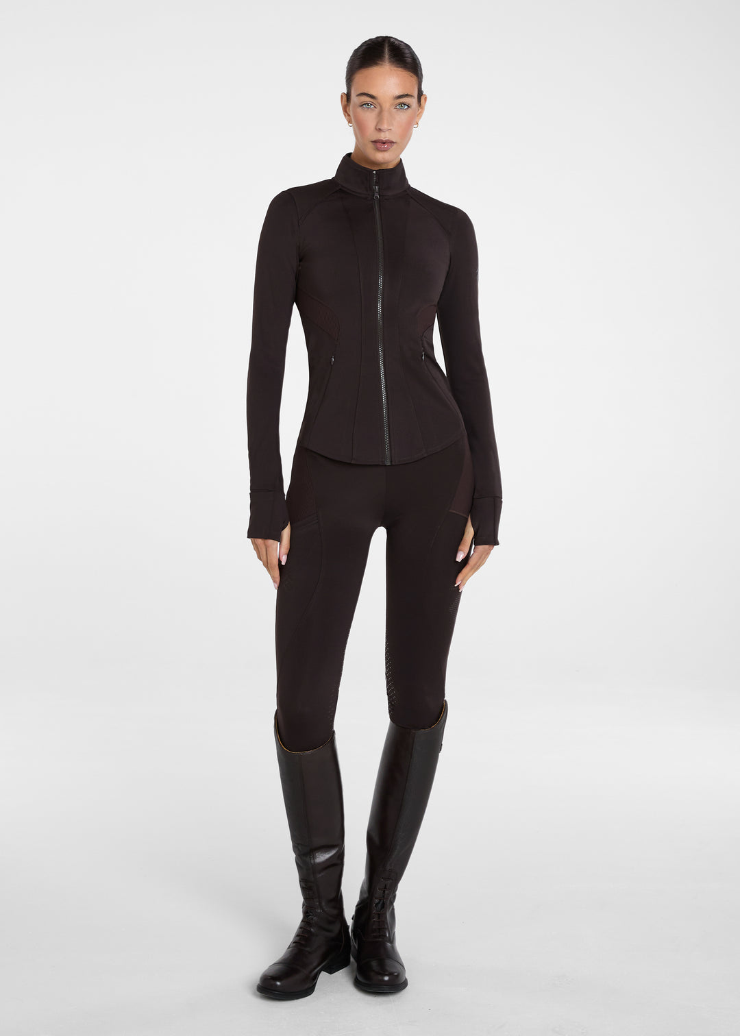 Aztec Diamond Core Leggings Full Grip Espresso