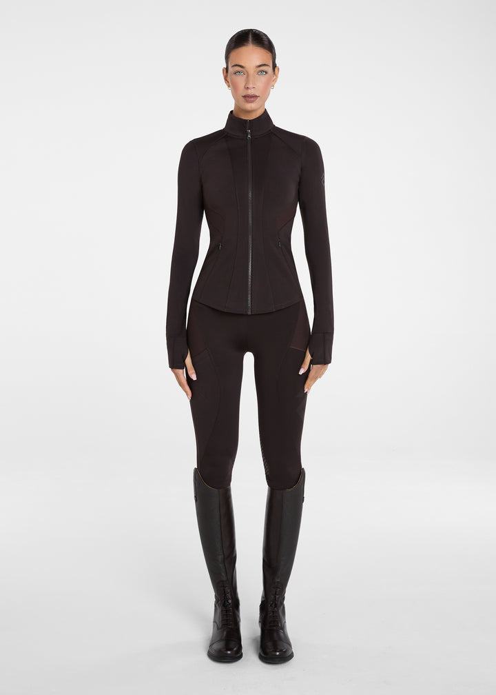 Aztec Diamond Core Fitted Jacket Espresso