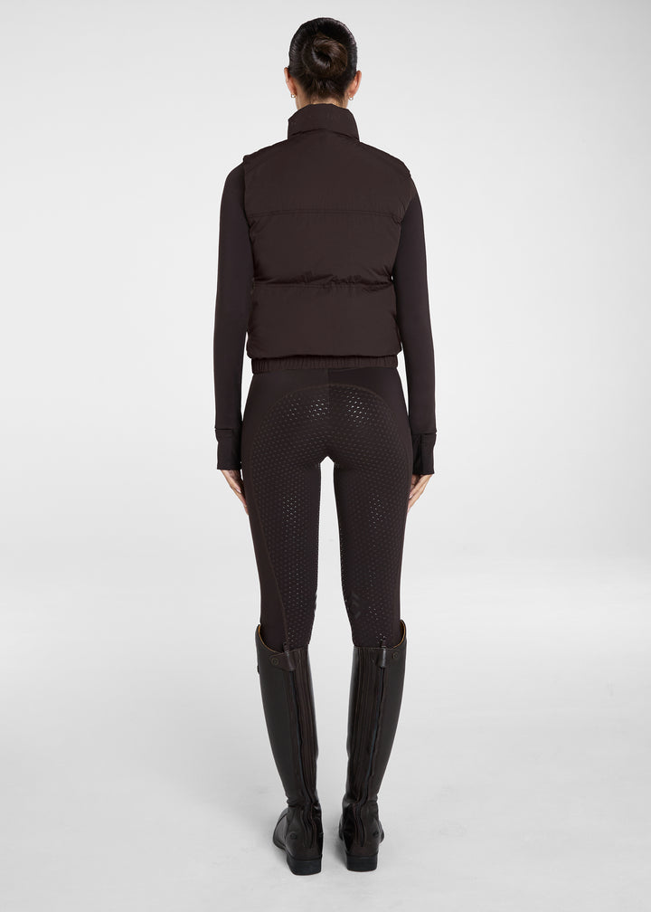 Aztec Diamond Core Mid-layer Gilet Espresso