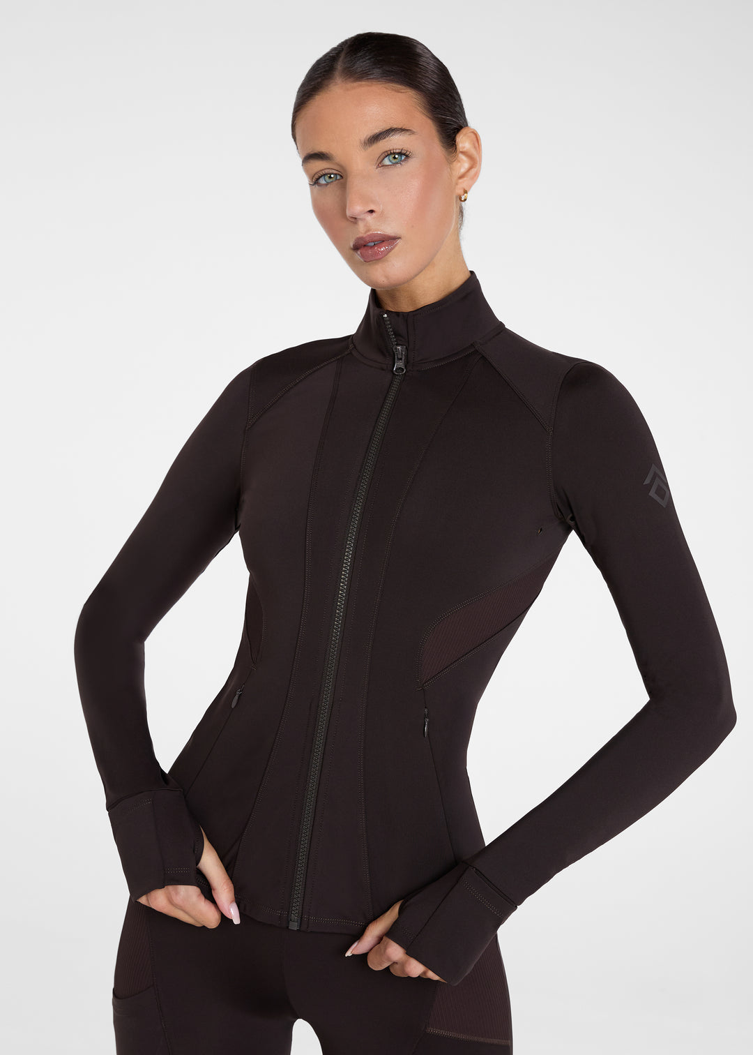 Aztec Diamond Core Fitted Jacket Espresso