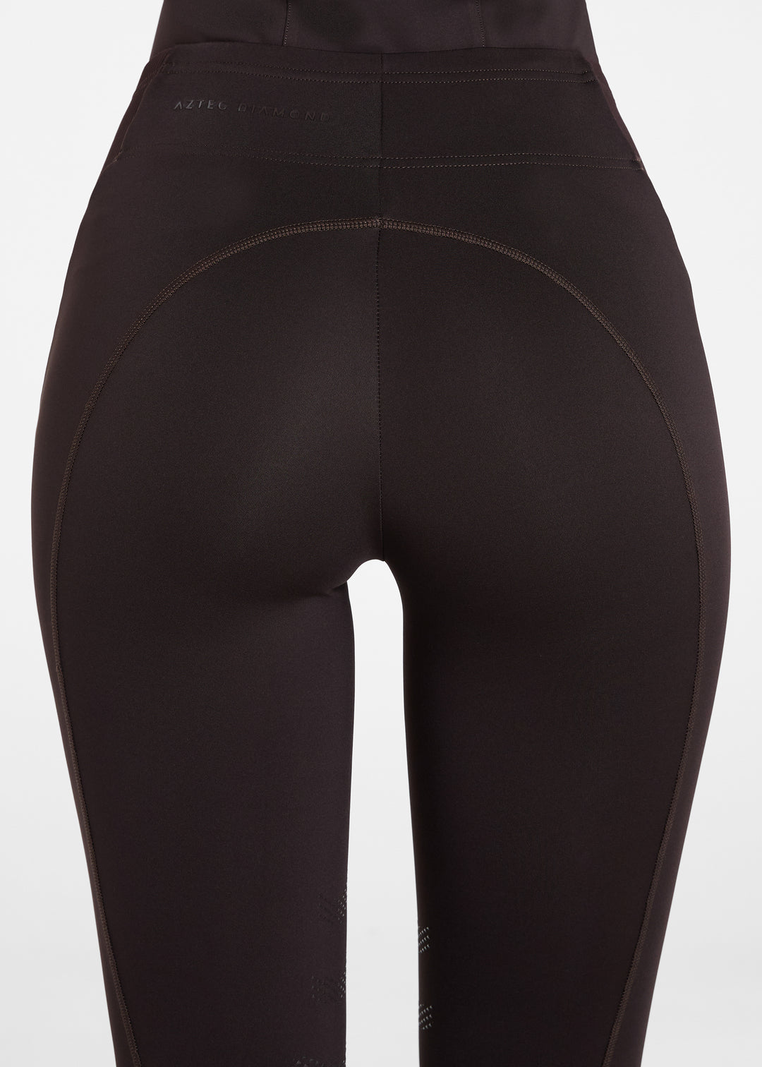 Aztec Diamond Core Leggings Knee Grip Espresso