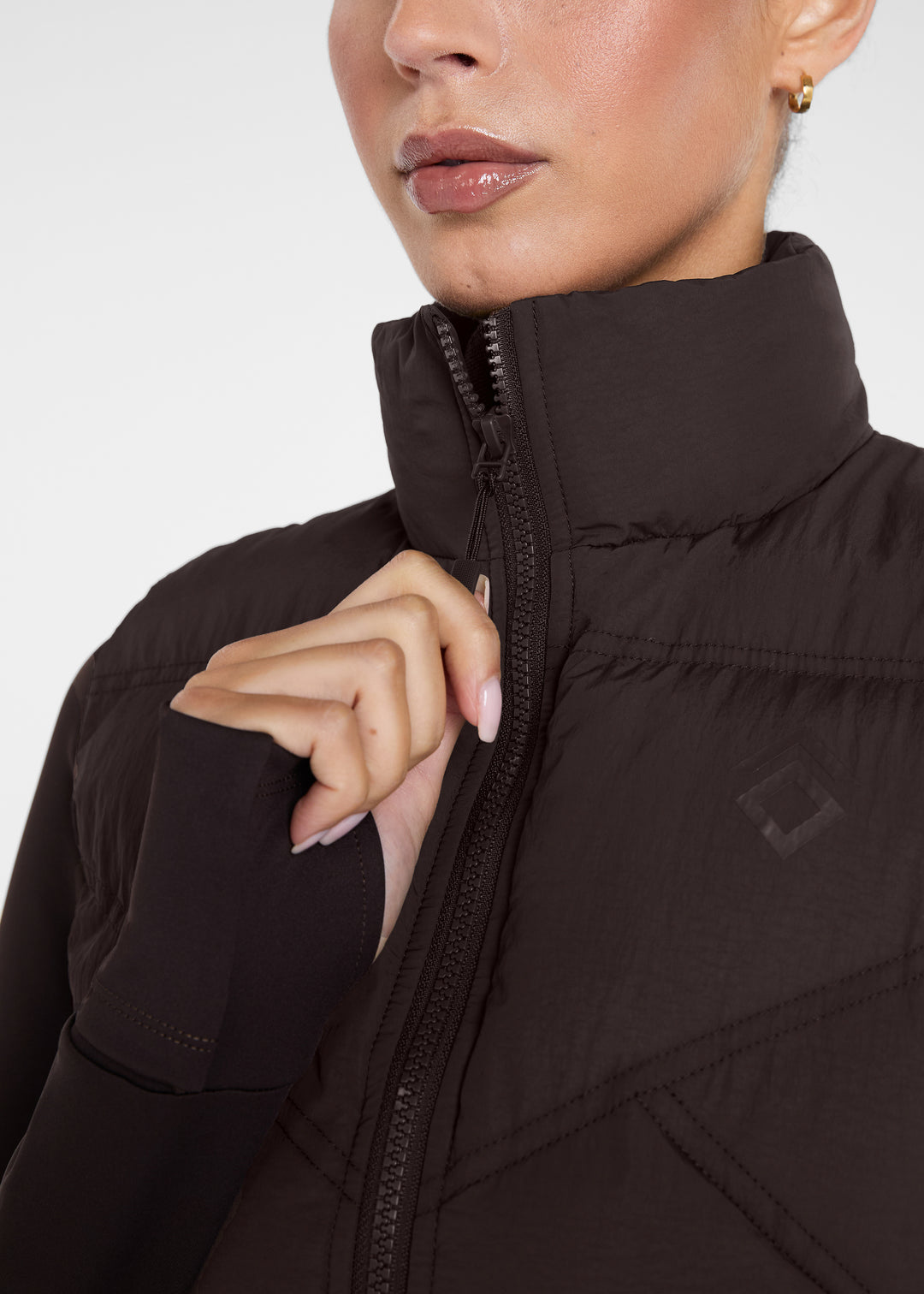 Aztec Diamond Core Mid-layer Gilet Espresso