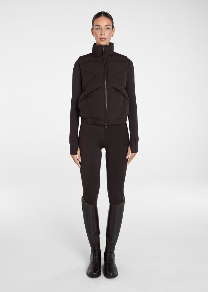 Aztec Diamond Core Mid-layer Gilet Espresso
