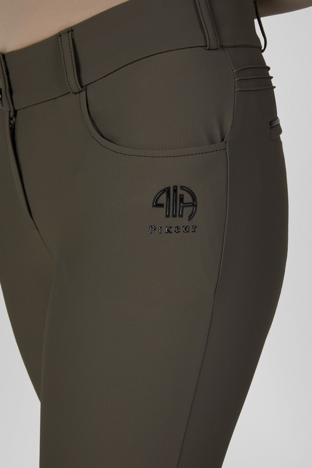 Pikeur Ceelina Matrix GripTec Fullgrip Highwaist - Deep Khaki