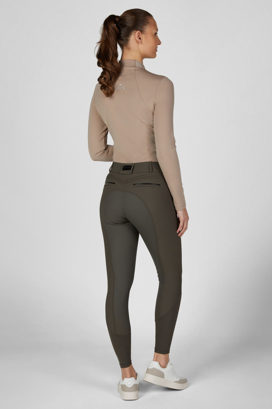 Pikeur Ceelina Matrix GripTec Fullgrip Highwaist - Deep Khaki