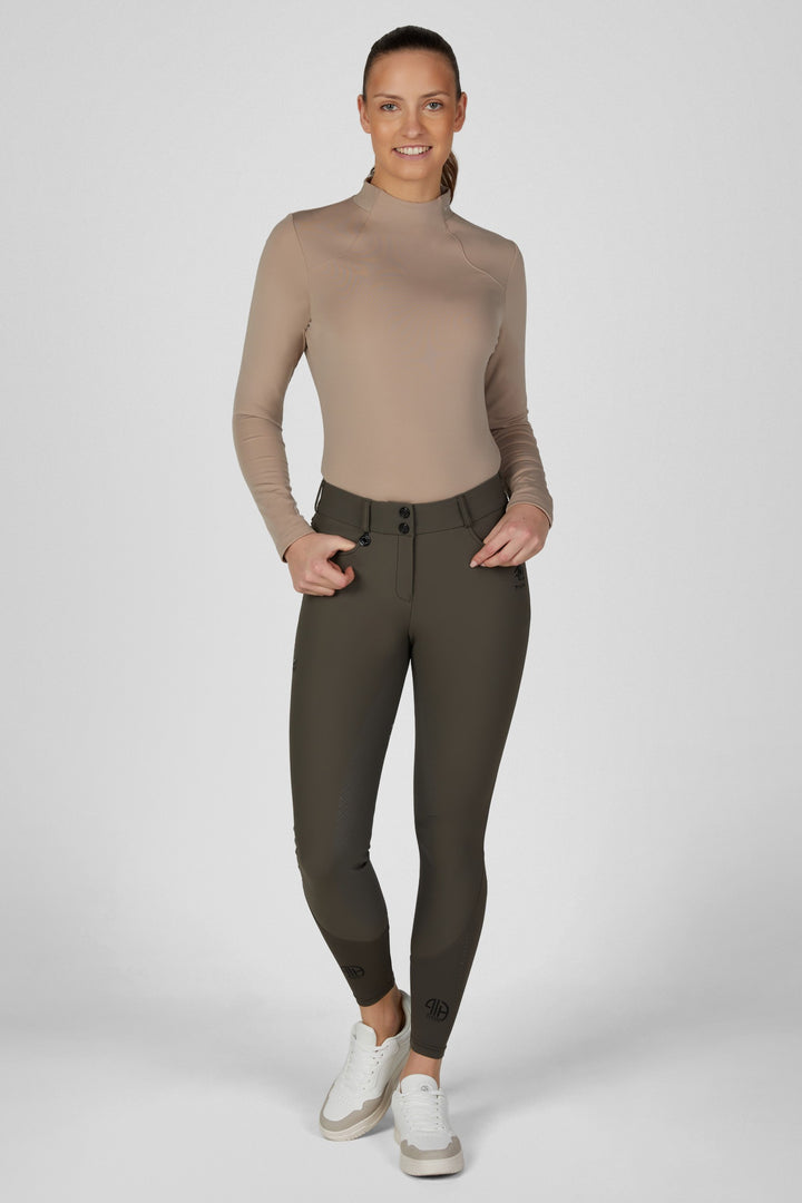 Pikeur Ceelina Matrix GripTec Fullgrip Highwaist - Deep Khaki