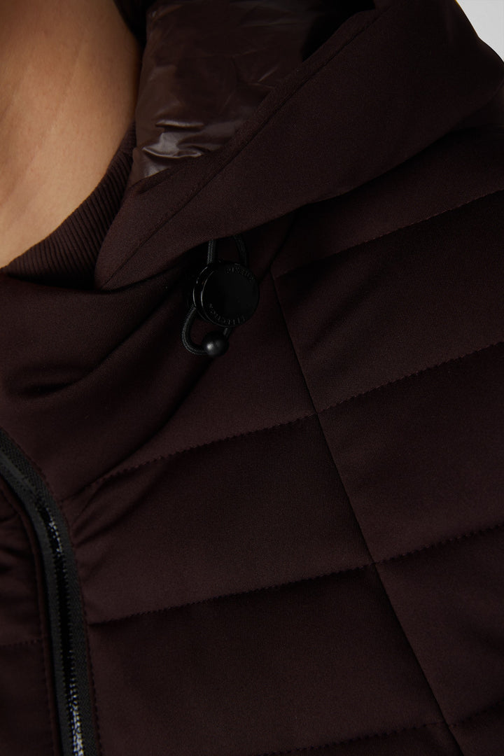 Pikeur Quiltshield Fleece Quilted Fleece Jacket - Chocolate Brown