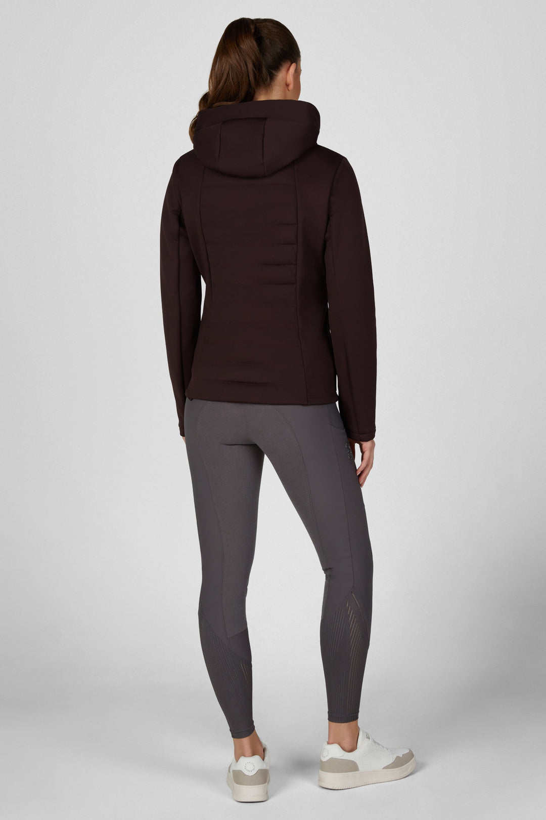 Pikeur Quiltshield Fleece Quilted Fleece Jacket - Chocolate Brown