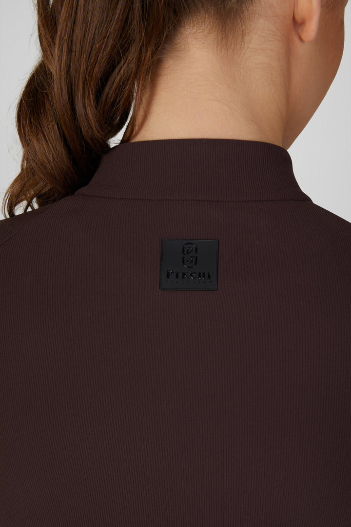 Pikeur Zip Rip Shirt Function Zip Shirt - Chocolate Brown