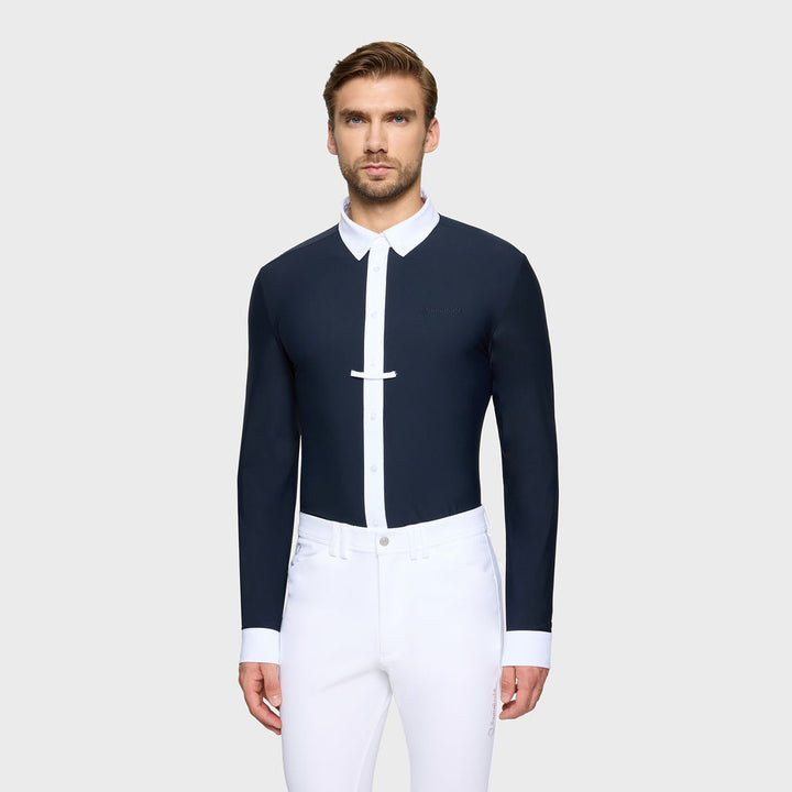 Samshield Smith Long Sleeve Competition Shirt - Navy Blue