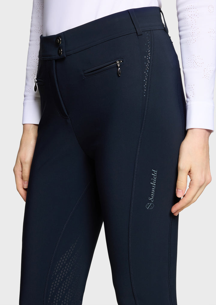 Samshield Omega Knee Grip Breeches - Navy Blue