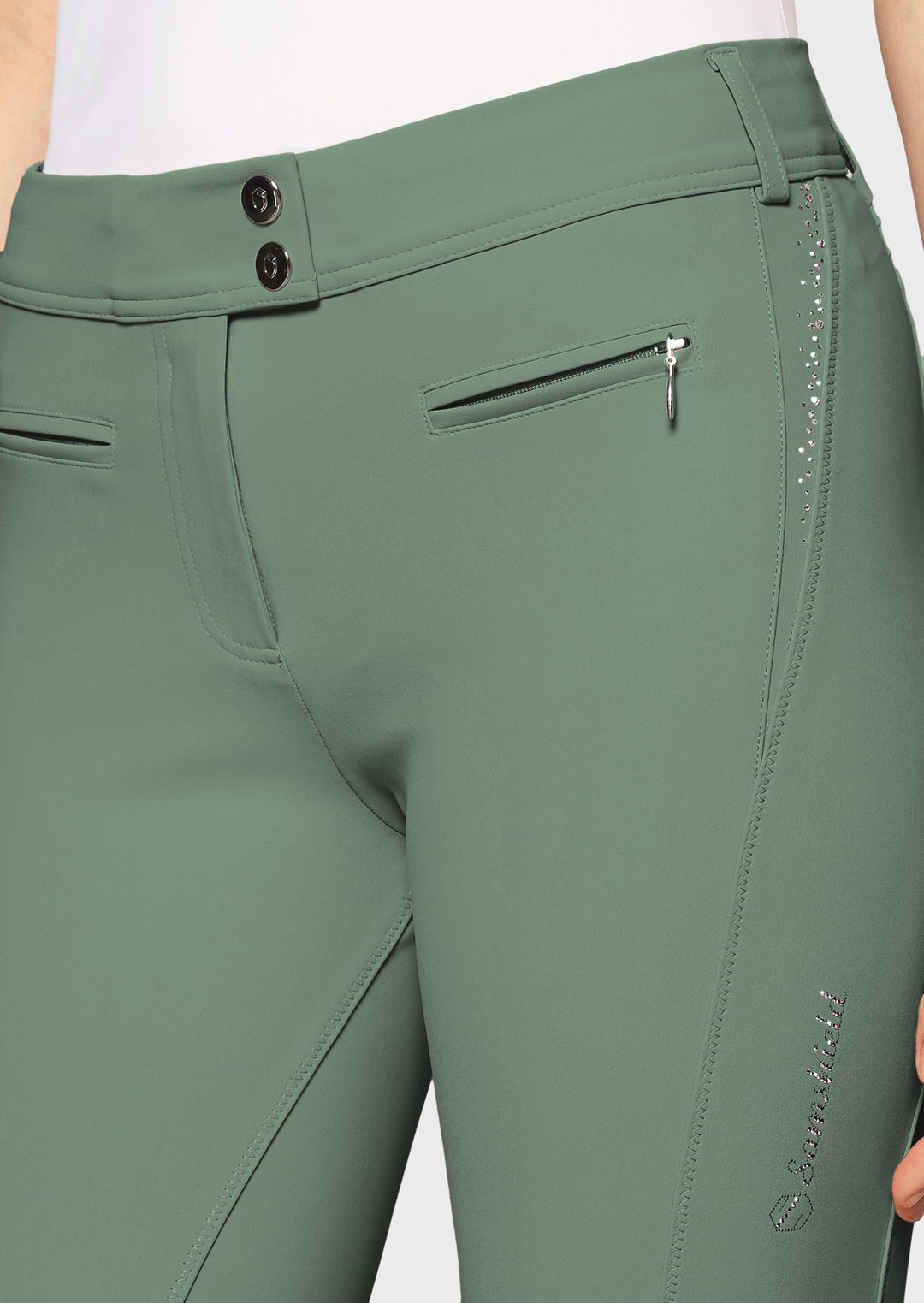 Samshield Omega Knee Grip Breeches - Pistaccio