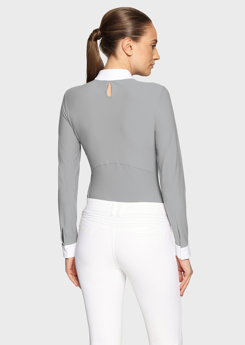 Samshield Lou Long Sleeve Competition Shirt - Light Grey
