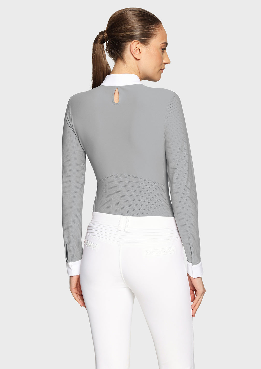 Samshield Lou Long Sleeve Competition Shirt - Light Grey