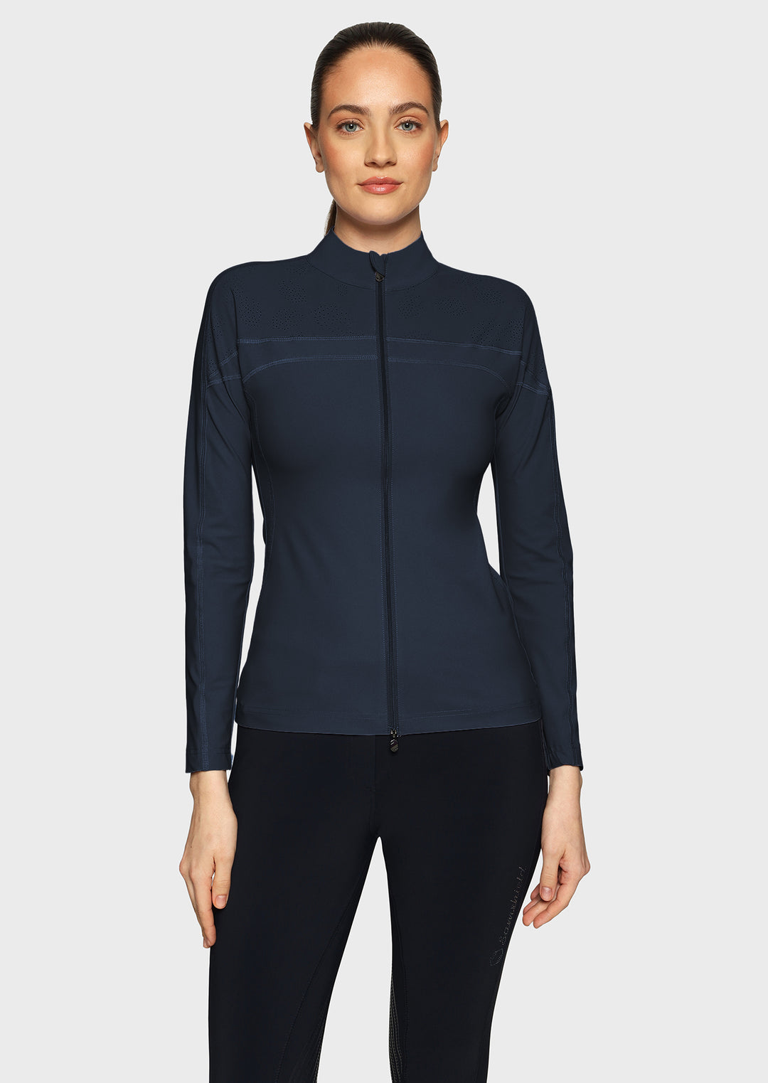 Samshield Evelya Full Zip Training Top - Navy Blue