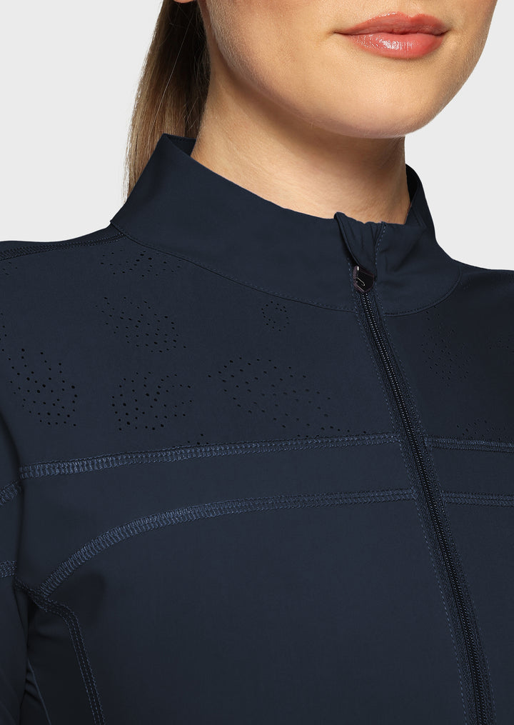 Samshield Evelya Full Zip Training Top - Navy Blue