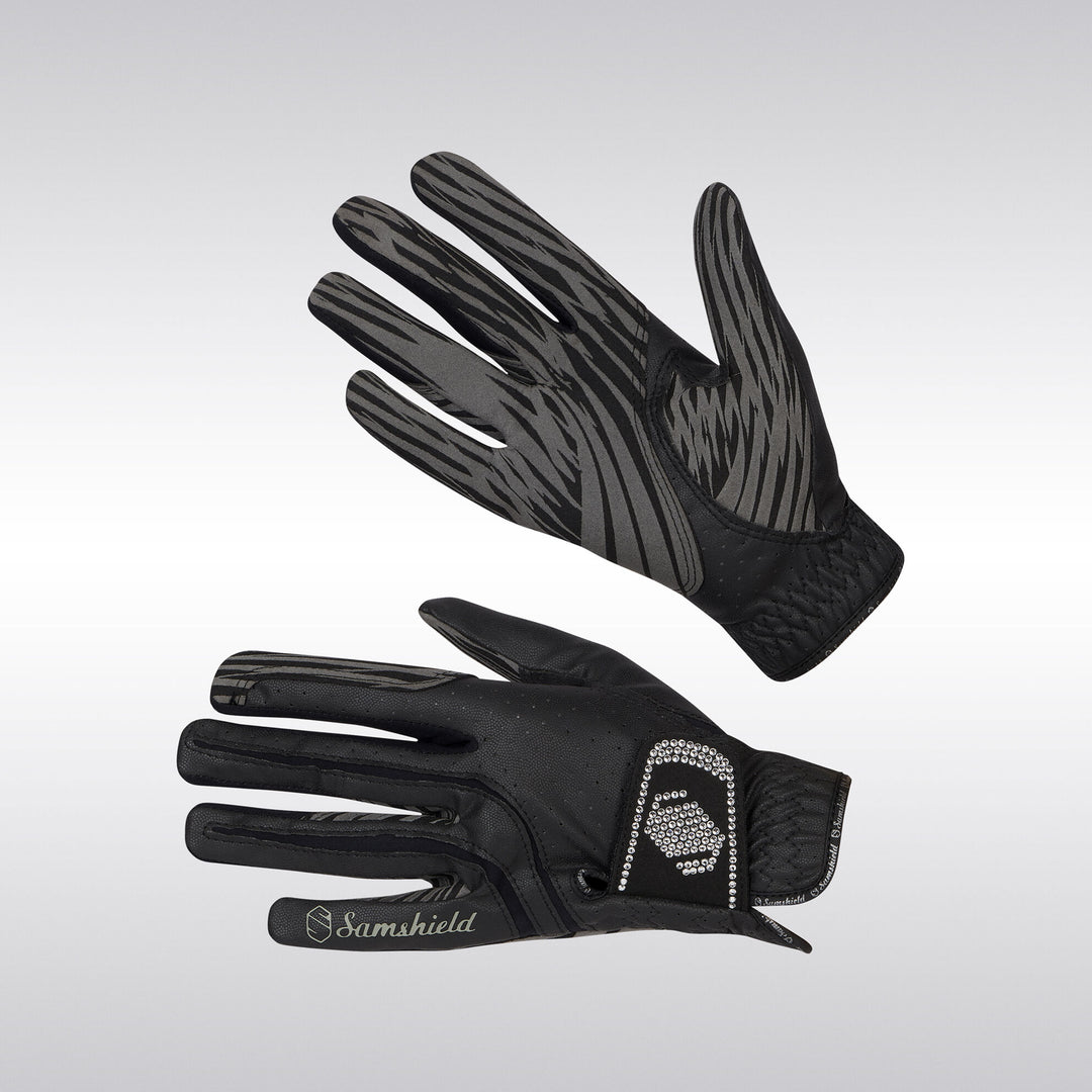 Samshield V-Skin Swarovski Riding Gloves - Black