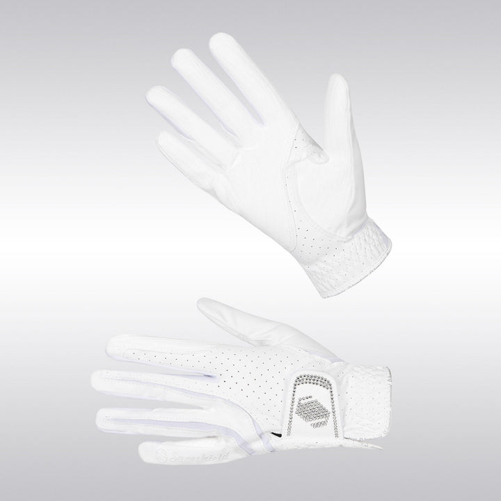 Samshield V-Skin Swarovski Riding Gloves - White