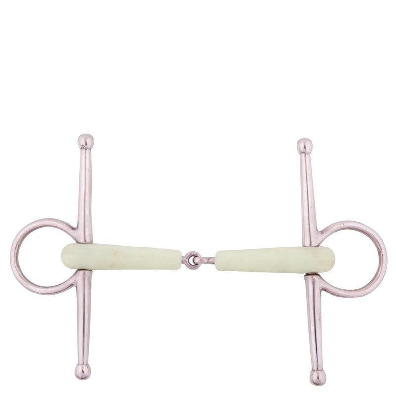 Single jointed full cheek snaffle apple mouth - 18 mm