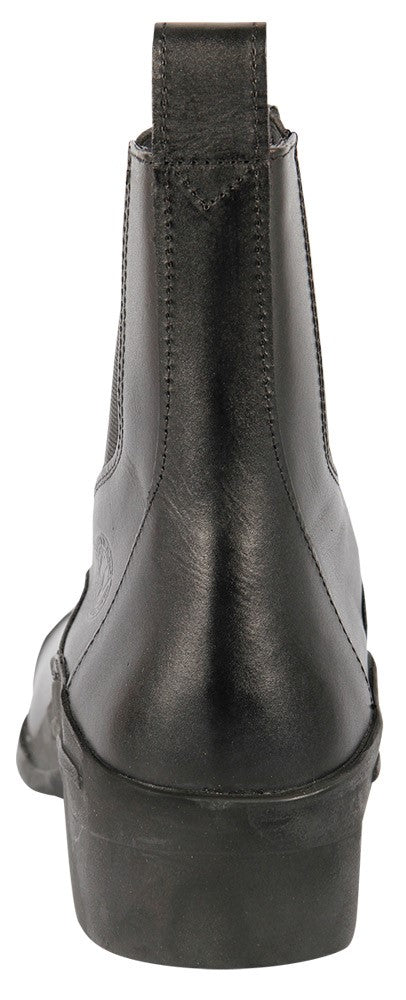 Leather zipper mini boots