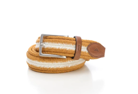 Elastic linen belt