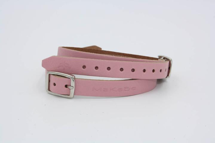 Colored leather spur straps